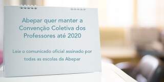 Abepar quer manter a Convenção Coletiva dos Professores até 2020