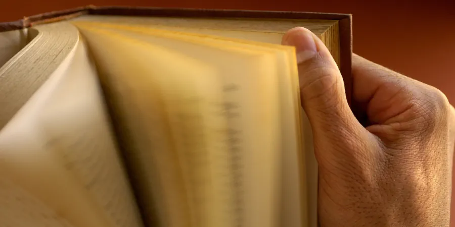 Estante de livros em ambiente íntimo